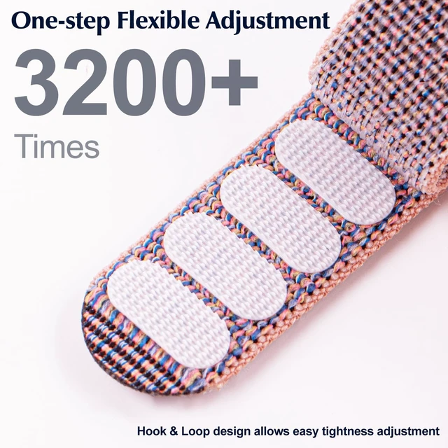 Alt view image 4 of 7 - 4 Pack Nylon Bands Compatible with Hume Band Replacement Strap 1.0 Soft Breathable Fitness Tracker Hume Bands Loop Sport Replacement Wristband for Hume Health Band 1.0 for Men Women