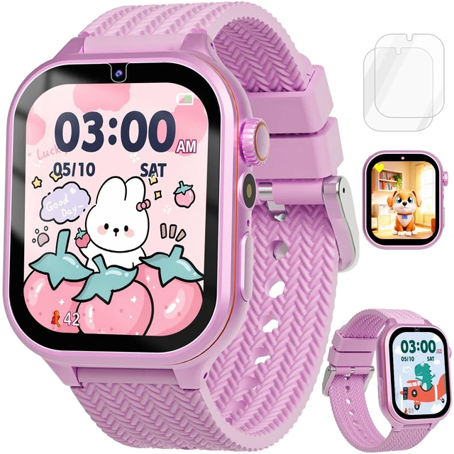 Main image of Smart Watch for Kids with 180+ Learning Games, Video Camera, Piano 1.69'' Kids Watch Kids Toys, 25+ Digital Watch Faces, Music, Alarm Clock, Pedometer, Birthday Gift Toys for Girls Ages 3-10
