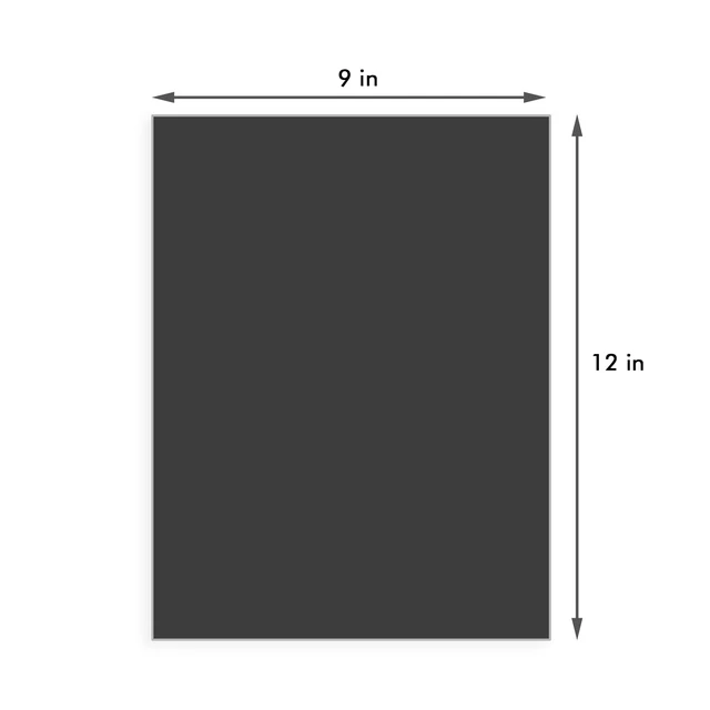 Alt view image 2 of 7 - 25 Pack Backing Boards, 9x12 Uncut Black Mat Boards Acid Free Backerboards for Art Prints, Ideal for Photos, Pictures, Prints, and Frames