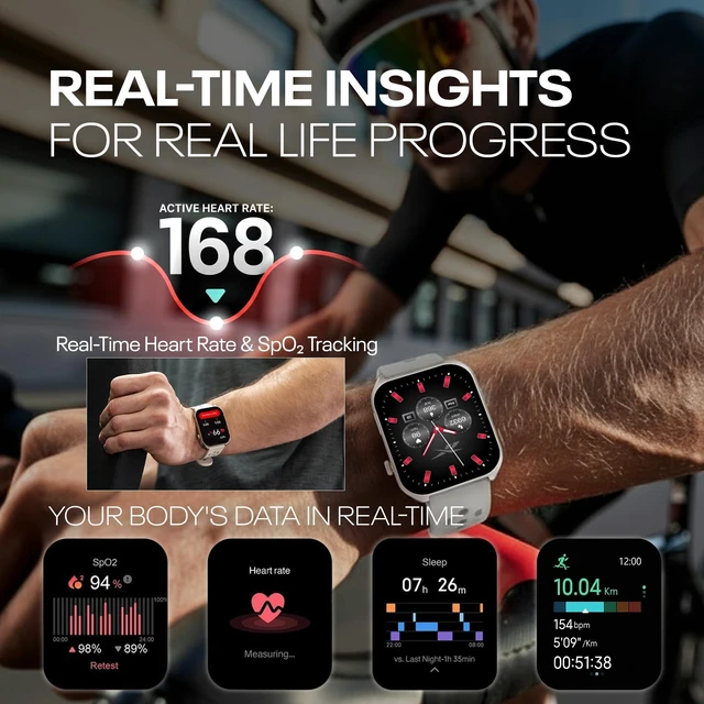 Alt view image 3 of 7 - Icon Smartwatch with 2.04 Inch AMOLED Display, GPS, Victory Gold Tracks 80+ Sport Modes with 24/7 Heart Rate, Sleep and Stress, Bluetooth Calling, Music Control, 10 Day Battery