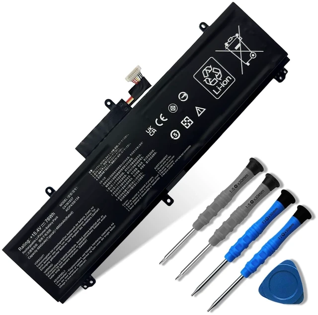 Main image of 76Wh C41N1837 Laptop Battery for ASUS ROG Zephyrus GA502 GA502D GA502DU GA502GU GA502IV GU502 GU502GV GU502LU GU502LW GU502LV GX502LXS GX502GW GU532 GU532GU GU532GV GX532GV Series 0B200-03380100