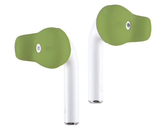 Alt view image 2 of 6 - ACOUS Design Purest Earbuds Covers Anti-Slip Sport Covers Compatible with Apple EarPods and AirPods (Olive Gray)