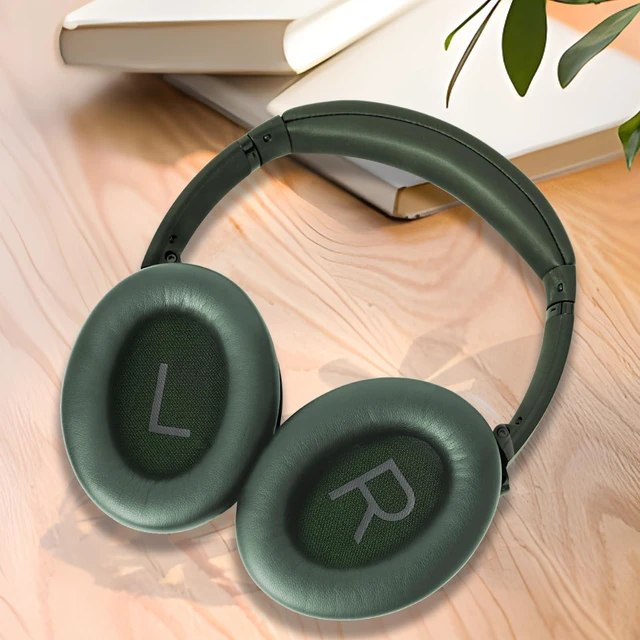 Alt view image 7 of 7 - Ear Pads Replacement for Bose QC45 & QC SE Headphones, Cypress Green Earpads Ear Cushions for Bose QuietComfort 45 & Quiet Comfort SE, Softer Protein Leather, Noise Isolation Memory Foam