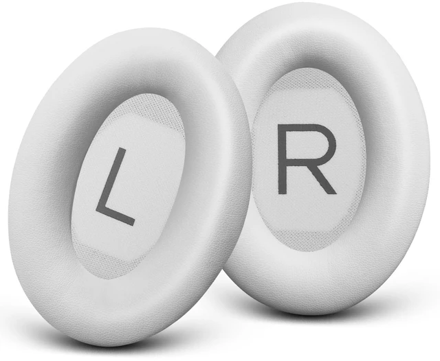 Main image of Ear Pads Replacement for Bose QC45 & QC SE Headphones, White Smoke Earpads Ear Cushions for Bose QuietComfort 45 & Quiet Comfort SE, Softer Protein Leather, Noise Isolation Memory Foam