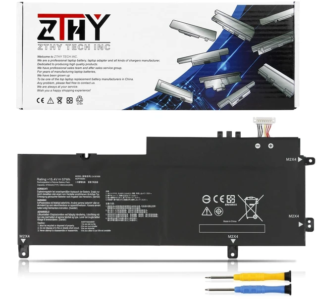 Main image of C41N1809 Laptop Battery Replacement for Asus Zenbook Flip 15 UX562 UX562FN UX562FD UX562FDX UX562FN Q536F Q536FD Q536FD-BI7T15 UX562FD-A1054T UX562FDX-EZ015T Series 0B200-03070000 15.4V 57Wh 4-Cell