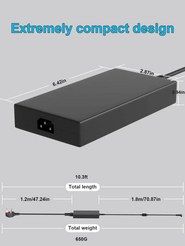 Alt view image 4 of 7 - 230W 180W Charger for MSI GE62MVR GE63 GE63VR GE65 GE72MVR GE73 GE73VR GE75 GL63 GL65 GL73 GL75 GP63 GP65 GP73 GP75 GT72 GT72S GT72VR WT72 WT72S WE63 WE65 WE73 WE75 Alpha 15 17 Laptop