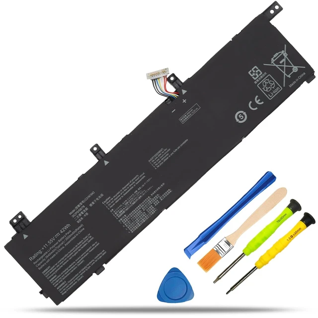Main image of C31N1843 Battery Replacement for ASUS VivoBook S14 S432FA S432FL For Vivobook S15 S532 S532FA S532FL X432FA X432FL X432FLC X532FA X532FL X532FLC S432FA-EB008T S532FA-DH55 Series, 11.55V 42Wh