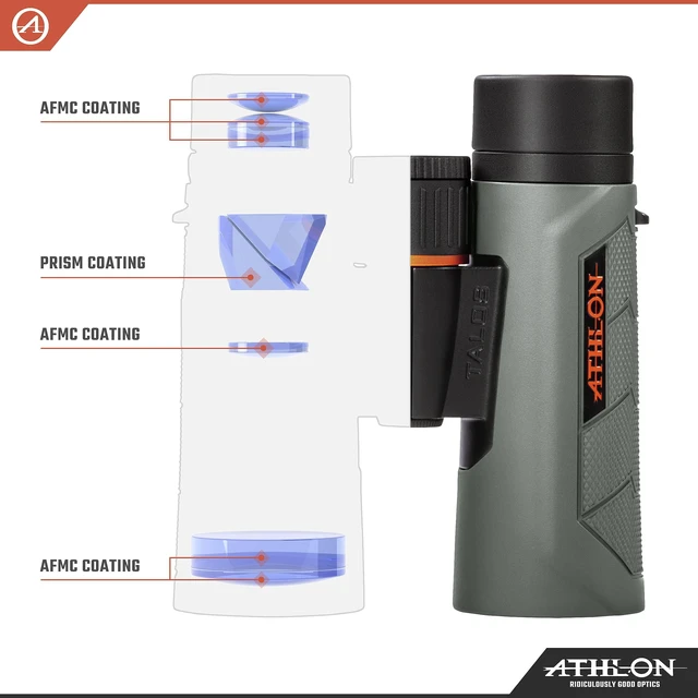 Alt view image 4 of 7 - 8x42 Talos G2 HD Binoculars with Eye Relief for Adults and Kids, High-Powered Binoculars for Hunting, Birdwatching, and More