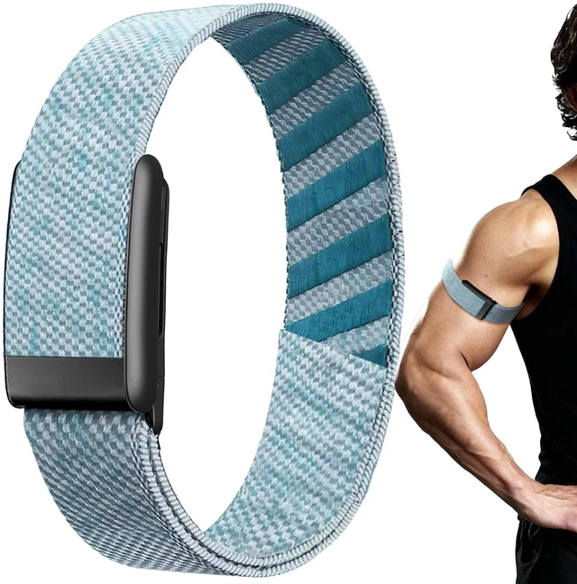Main image of Nylon Sport Bicep Bands for Whoop 5.0/MG/One/Peak/Life Band(Length 45cm) Elastic Replacement Arm/Ankle Straps for Whoop 5.0 Bicep Band Fitness Tracker, Adjustable Breathable Bands for Men Women