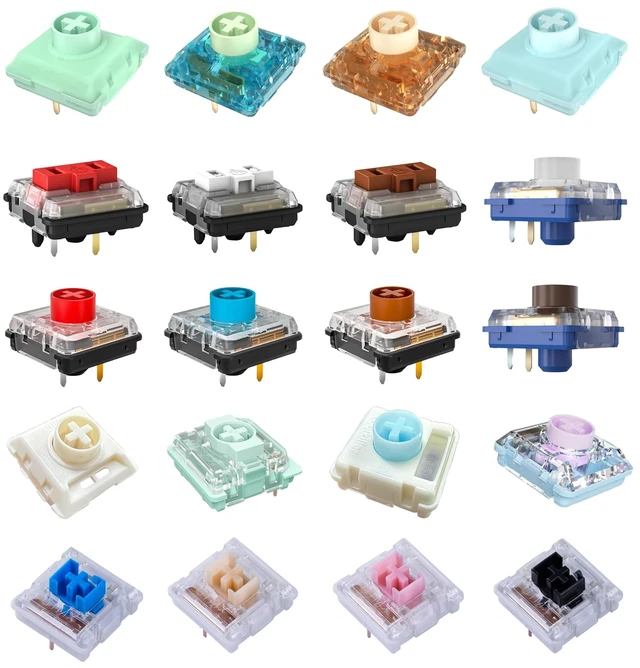 Main image of Kailh Gateron Outemu Series Low-Profile Mechanical Keyboard Switch Sample Pack 20pcs
