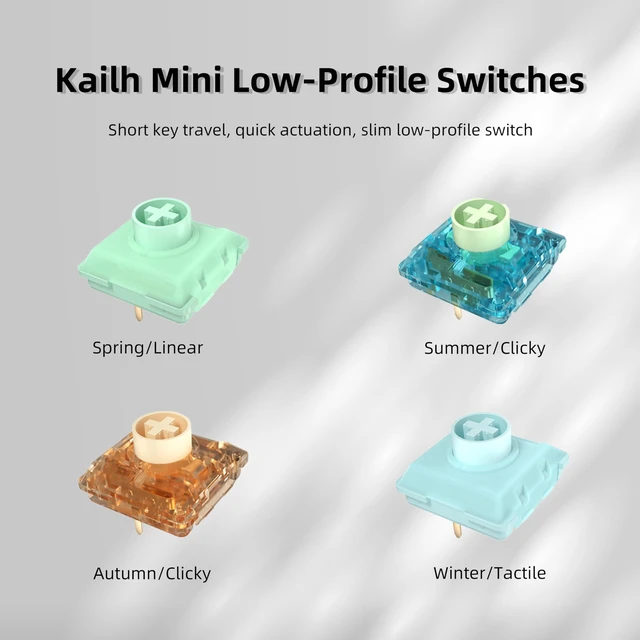 Alt view image 2 of 5 - Kailh Gateron Outemu Series Low-Profile Mechanical Keyboard Switch Sample Pack 20pcs