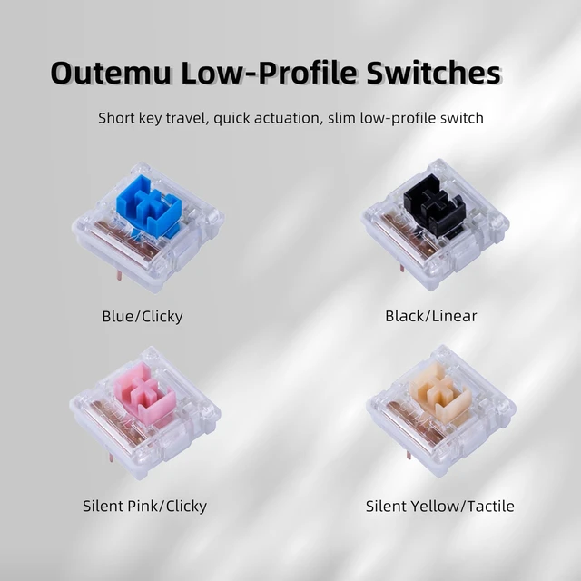 Alt view image 3 of 5 - Kailh Gateron Outemu Series Low-Profile Mechanical Keyboard Switch Sample Pack 20pcs