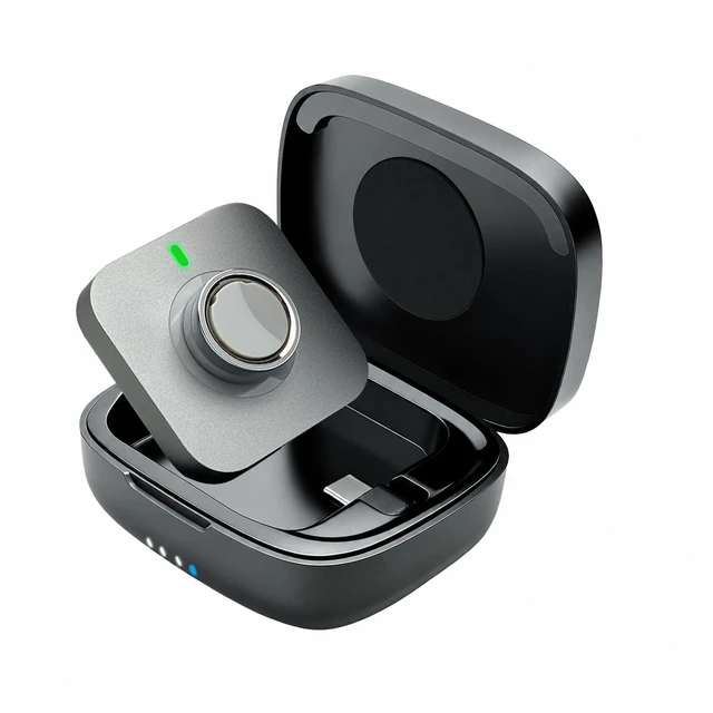 Main image of Portable Smart Ring Charging Case for Oura Ring Gen 5, Gen 4, and Gen 3 1000mAh Portable Travel Charger Station, Fits All-Sized Ring Gen 5 Gen 4 Gen 3 (Official Charger NOT Included)