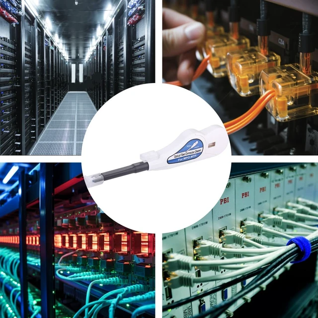 Alt view image 7 of 7 - Fiber Optic Cleaner for MTP/MPO Connector, Over 500 Times Cleans,Fiber Endface Cleans & Optical Connector Cleans(White)