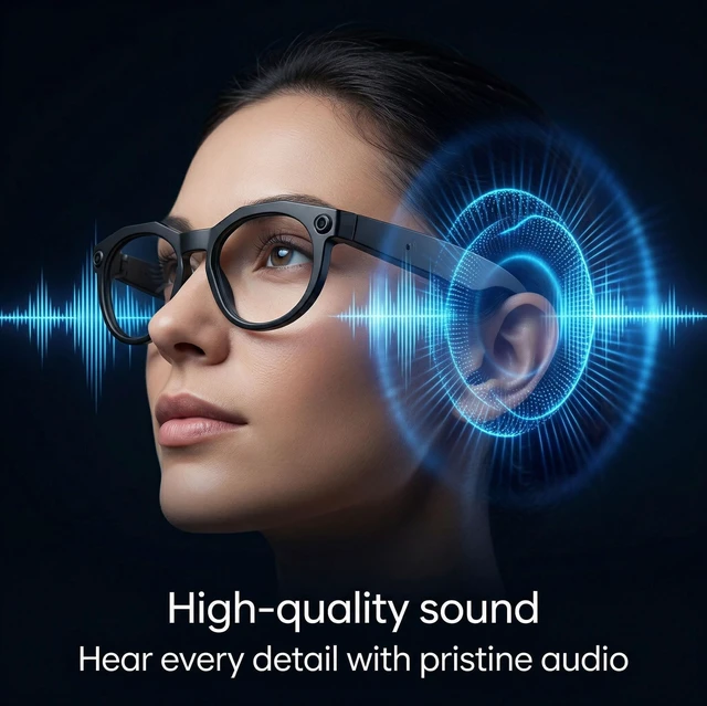 Alt view image 7 of 7 - POV Vlog Camera Glasses with Open-Ear & Photochromic Seamless POV capture, real-time voice translation & all-day comfort fit