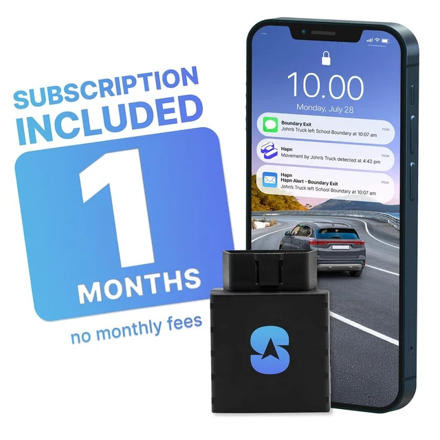 Alt view image 2 of 5 - OBD GPS Tracker for Vehicles, Plug-in, 1-Month Service Included Geofence, speed, ignition & movement alerts. No battery to recharge, 4G LTE worldwide. For fleets, trucks & vans