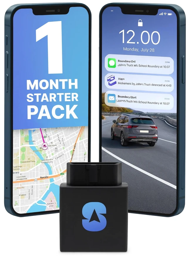 Main image of OBD GPS Tracker for Vehicles, Plug-in, 1-Month Service Included Geofence, speed, ignition & movement alerts. No battery to recharge, 4G LTE worldwide. For fleets, trucks & vans