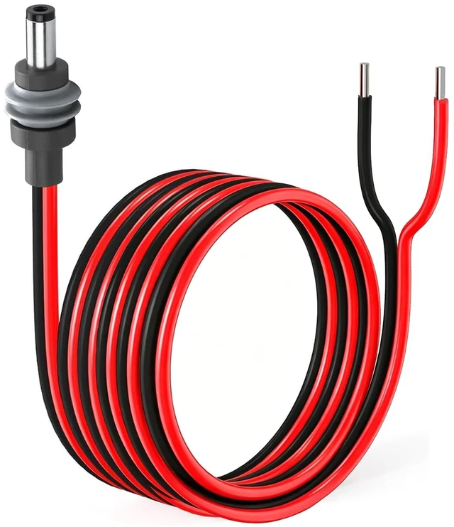 Main image of DC 5.5X 2.1mm Male Plug to Bare Wire Open End Power Supply Cord(9.8ft) IP65 Waterproof 14AWG Starlink Mini Power Extension Cable,for RV Camping,Marine