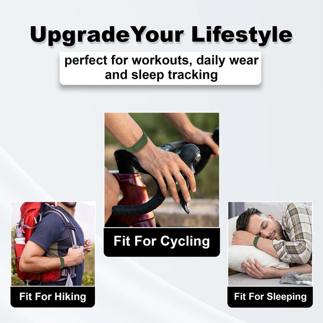 Alt view image 7 of 7 - Nylon Replacement Band, Compatible with Amazfit Helio Strap Adjustable, Breathable Sport Wristband for Fitness Tracker, Comfortable for All-Day Wear