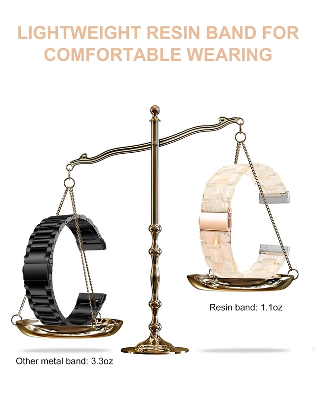 Alt view image 4 of 6 - Resin Band Compatible with Fitbit Versa 4 3/Sense 2/Sense Bands Cute Fashion Lightweight Wristband Strap Accessories for Versa 3/Versa 4/Sense/Sense 2 Bands for Women Men
