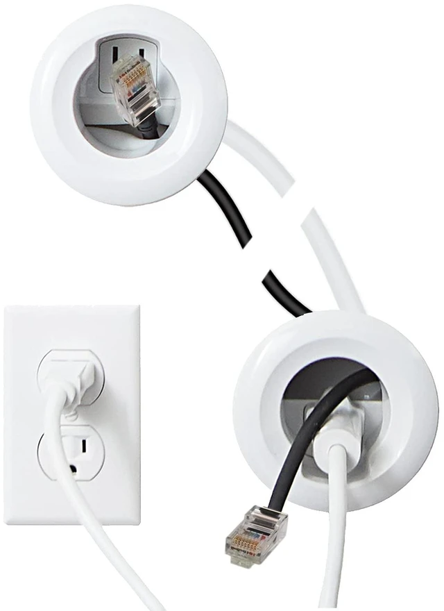Main image of in-Wall Cable Management Kit for Speakers & TVs - Conceal Cables When Mounting Speakers Or TVs On The Wall - Prewired for Easy Install-WSIWP1-W1