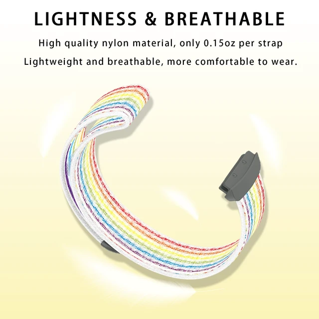 Alt view image 3 of 7 - 3-Pack Nylon Bands Compatible with Google Fitbit Ace LTE (2024), Breathable Sport Replacement Straps Soft Adjustable Solo Loop Nylon Wristband for Fitbit Ace LTE