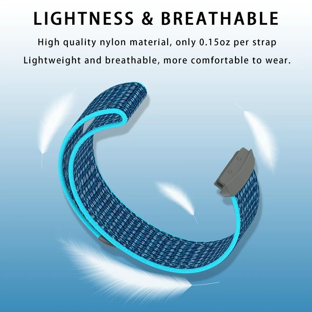 Alt view image 3 of 7 - 3-Pack Nylon Bands Compatible with Google Fitbit Ace LTE (2024), Breathable Sport Replacement Straps Soft Adjustable Solo Loop Nylon Wristband for Fitbit Ace LTE
