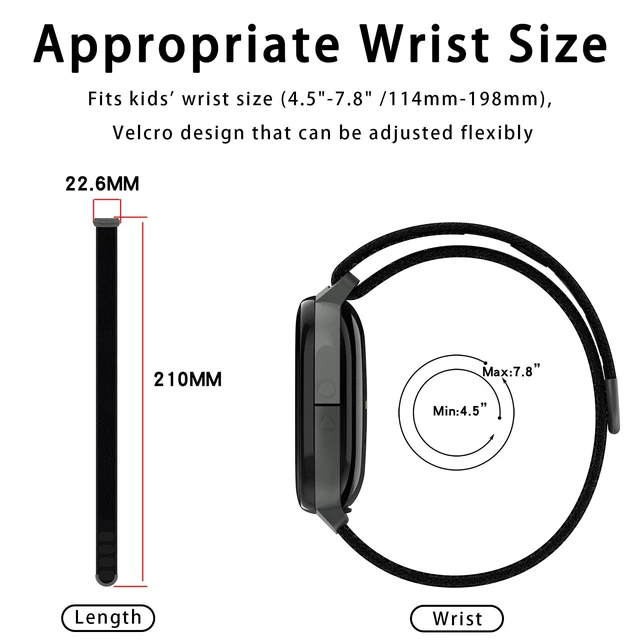 Alt view image 5 of 7 - 3-Pack Nylon Bands Compatible with Google Fitbit Ace LTE (2024), Breathable Sport Replacement Straps Soft Adjustable Solo Loop Nylon Wristband for Fitbit Ace LTE