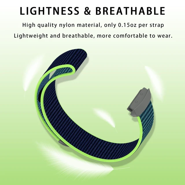 Alt view image 3 of 7 - 3-Pack Nylon Bands Compatible with Google Fitbit Ace LTE (2024), Breathable Sport Replacement Straps Soft Adjustable Solo Loop Nylon Wristband for Fitbit Ace LTE