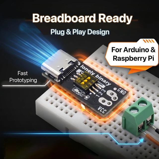Alt view image 2 of 7 - 12-Pack USB-C PD Trigger 100W Decoy DIP 5-20V Screw Terminal PD 3.0/QC, fixed 5V/9V/12V/15V/20V via DIP switch; screw terminals; breadboard pins; for ESP32; laptop, router, LED