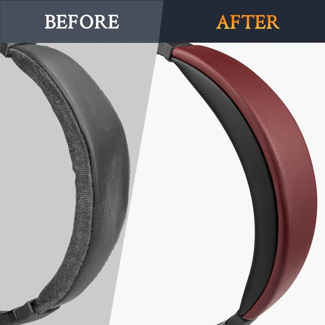 Alt view image 6 of 7 - Headband Cover for Bose QuietComfort 15(QC15)/QuietComfort 2(QC 2) Headphones, Replacement Headstrap Pad Repair Part - Burgundy