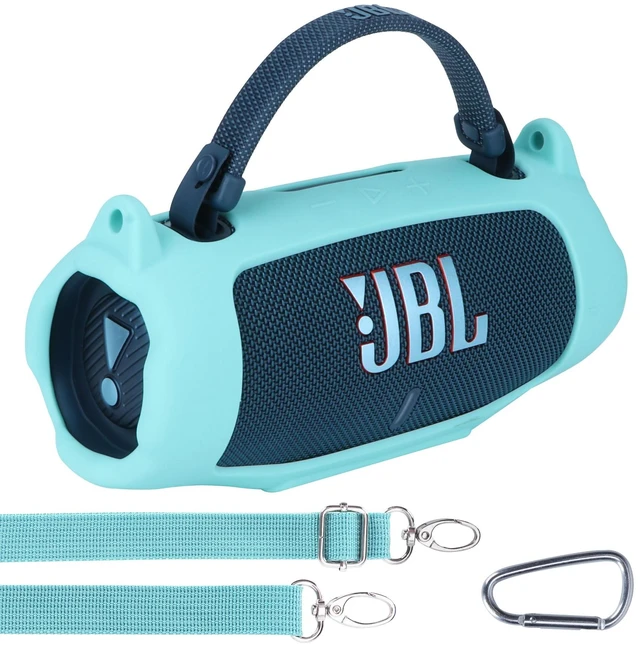Main image of Silicone Cover Compatible with JBL Charge 6 Portable Speaker Precisely Tailored Silicone Cover, Anti-Slip Texture, Shock Buffer Protection, Lightweight Carry, Teal Cover