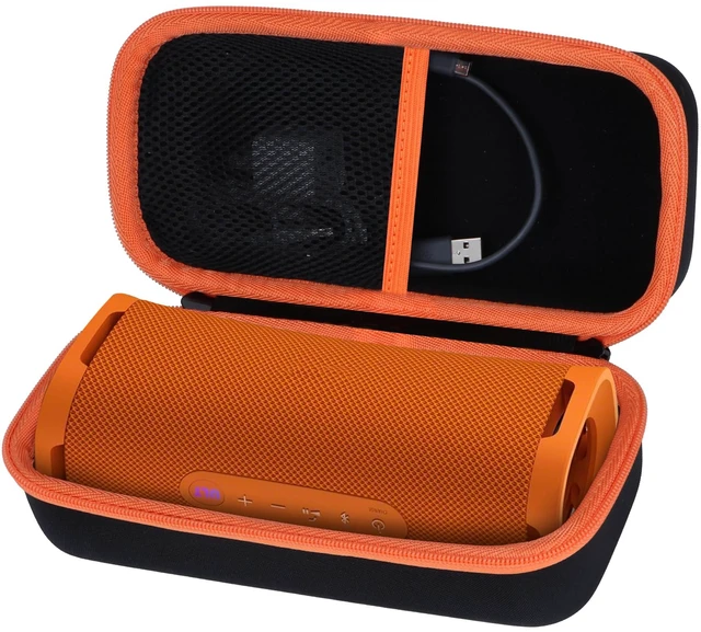 Alt view image 2 of 7 - Storage Case Compatible with Sony ULT Field 1 Portable Speaker Lightweight & Carry, Dustproof Storage, Travel Friendly, Portable for Daily Use, Black + Orange Case