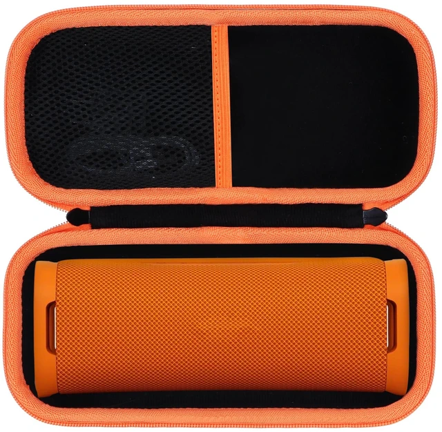 Main image of Storage Case Compatible with Sony ULT Field 1 Portable Speaker Lightweight & Carry, Dustproof Storage, Travel Friendly, Portable for Daily Use, Black + Orange Case
