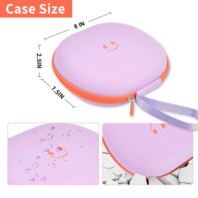 Alt view image 5 of 7 - Headphone Case for JBL Tune 770NCfor JBL Live, 770NC, 660NC, 650B Adjustable Divider, Cable Space and Carry Handle for Commuting, Gym and Travel, Students and Music Lovers, Case Only - Purple