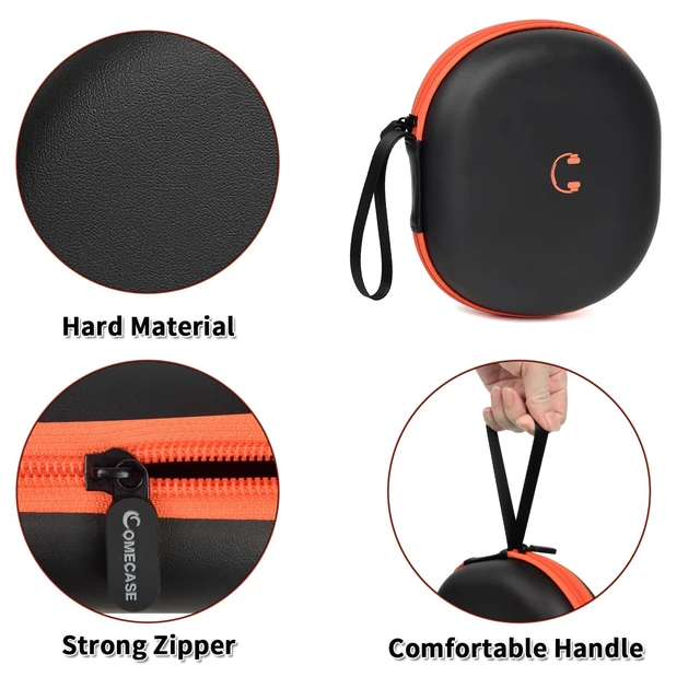 Alt view image 4 of 7 - Headphone Case for JBL Tune 770NCfor JBL Live, 770NC, 660NC, 650B Adjustable Divider, Cable Space and Carry Handle for Commuting, Gym and Travel, Students and Music Lovers, Case Only - Black