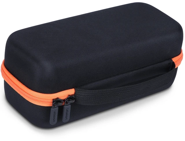 Alt view image 6 of 7 - Storage Case Compatible with Sony ULT Field 1 Portable Speaker Lightweight & Carry, Dustproof Storage, Travel Friendly, Portable for Daily Use, Black + Orange Case