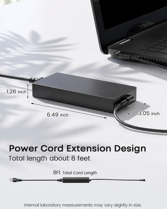 Alt view image 4 of 6 - 150W 180W Charger Fit for ASUS ROG Zephyrus G14 GA401 TUF F15 F17 Compatible with Zephyrus G15 GA502, ROG Strix G531 G731 GL531, TUF A17 A15 FX506 FX505 FX706 FA706 FA506, 20V 9A, 6.0x3.7mm
