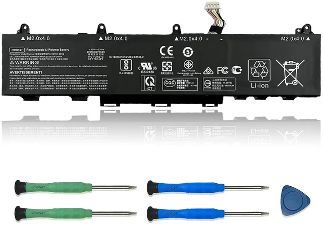 Main image of CC03XL 53wh Laptop Battery Replacement for HP ZBook Firefly 15 G7 G8 EliteBook 855 850 G7 G8 Series Notebook HSTNN-UB8W HSTNN-DB9O L77622-2C1 L77622-2C2 L77622-541 L77991-005 11.55V 4400mAh