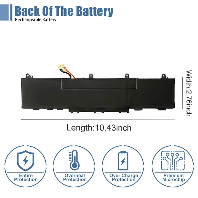 Alt view image 5 of 7 - CC03XL 53wh Laptop Battery Replacement for HP ZBook Firefly 15 G7 G8 EliteBook 855 850 G7 G8 Series Notebook HSTNN-UB8W HSTNN-DB9O L77622-2C1 L77622-2C2 L77622-541 L77991-005 11.55V 4400mAh