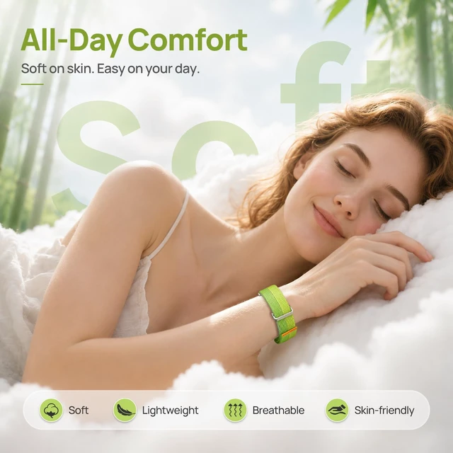 Alt view image 3 of 6 - Nylon Sport Band Compatible with Google Fitbit Air, Adjustable Hook and Loop Replacement Strap with Metal Frame Case, Soft Breathable Woven Wristband for Workout Sleep Daily Wear
