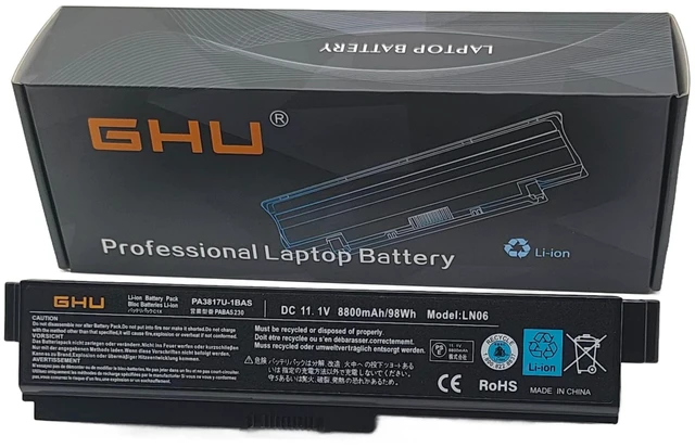 Main image of New Battery 98 WH Replacement for PA3819U-1BRS Compatible for Toshiba Satellite PA3817U-1BRS A665 C655 L600 L675D L700 P745 L745 L750 P755 P775 L655 PA3819U-1BAS PA3816U-1BRS PA3817U-1BAS