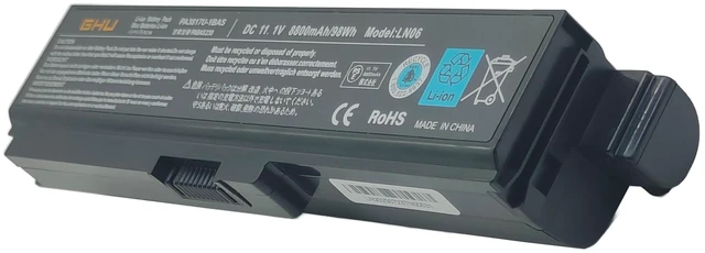 Alt view image 4 of 7 - New Battery 98 WH Replacement for PA3819U-1BRS Compatible for Toshiba Satellite PA3817U-1BRS A665 C655 L600 L675D L700 P745 L745 L750 P755 P775 L655 PA3819U-1BAS PA3816U-1BRS PA3817U-1BAS