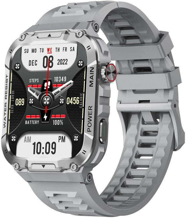 Main image of Military Smart Watch for Men with Call Function,Fitness Smartwatch for Android Phones and iPhone,Waterproof Fitness Tracker with Blood Oxygen/Heart Rate/Sleep/100+ Sport Modes, Watches for Men
