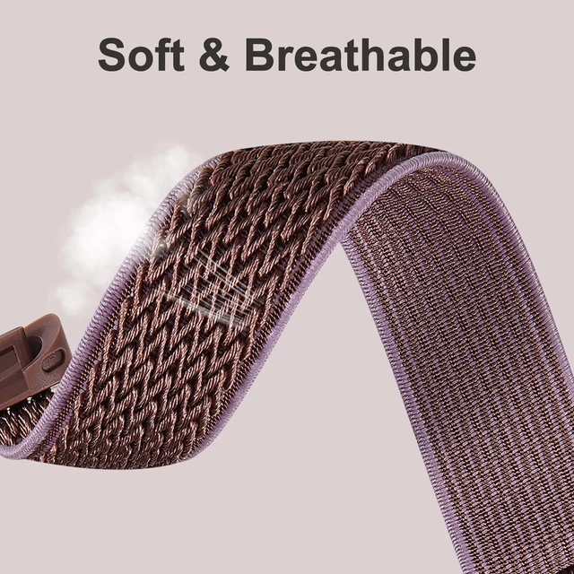 Alt view image 3 of 7 - 10 Pack Stretchy Nylon Band Compatible with Fitbit Charge 6 Bands for Women Men, Elastic Soft Sport Strap Replacement Wristbands for Fitbit Charge 6 /Fitbit Charge 5 Bands