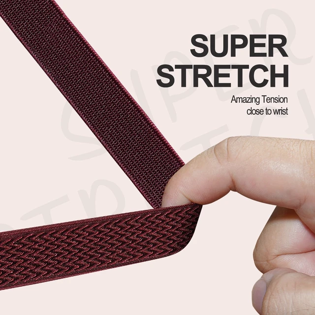 Alt view image 4 of 7 - 10 Pack Stretchy Nylon Band Compatible with Fitbit Charge 6 Bands for Women Men, Elastic Soft Sport Strap Replacement Wristbands for Fitbit Charge 6 /Fitbit Charge 5 Bands