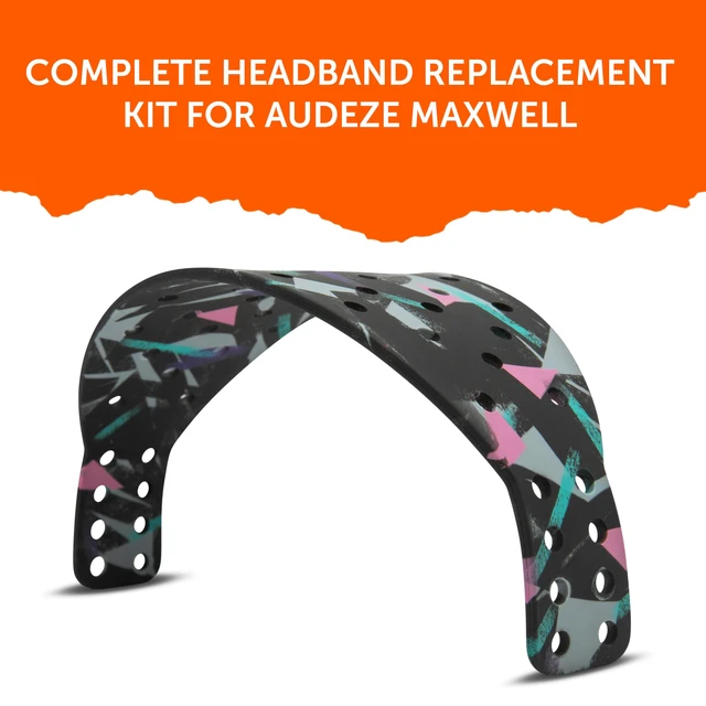 Alt view image 6 of 7 - Mod Kit V2 for Maxwell 1 - Cooling Gel Earpads & Wide Headband Made by Wicked Cushions For Audeze Maxwell Xbox & PS5 Gen 1, Enhanced Comfort & Cooling 90's Black