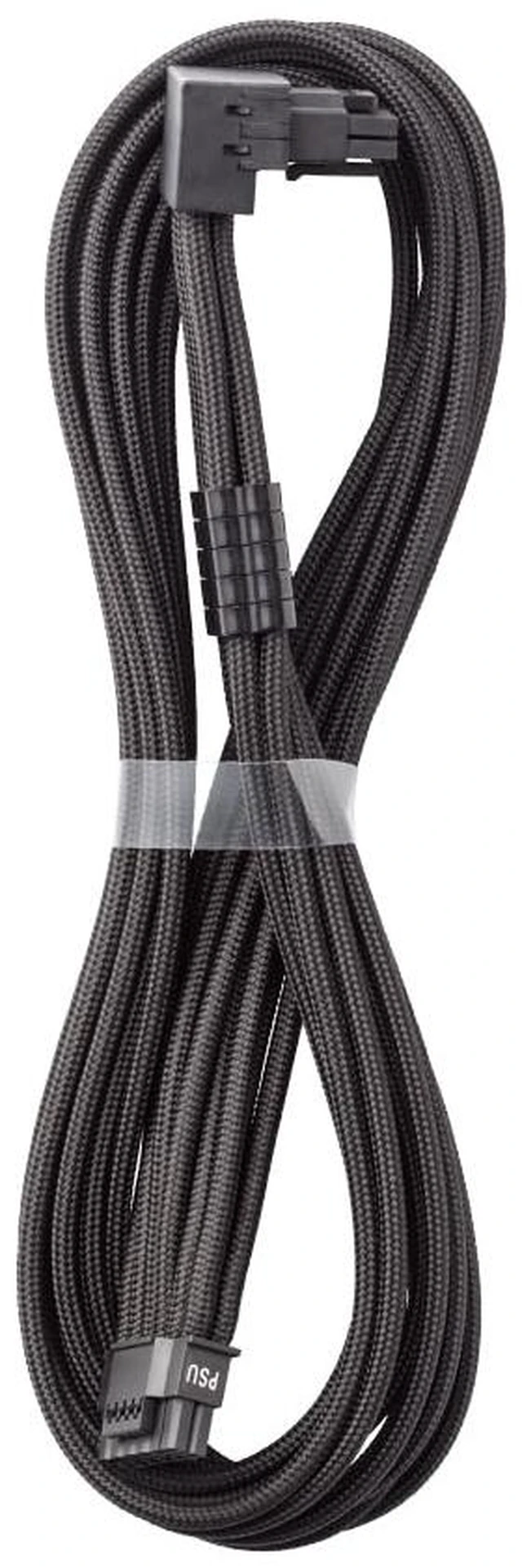 Main image of Pro ModFlex Universal 12V-2x6 PCIe Cable (Black, 16p to 16p, 90°B) Paracord Pro Series. 16-pin to 16-pin, 60cm. 12V-2x6 StealthSense connector. Any PSU with native 12V-2x6 output