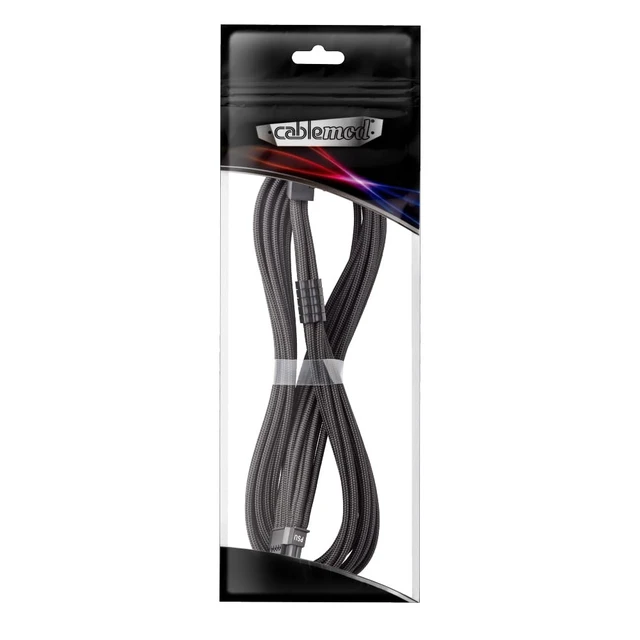 Alt view image 4 of 4 - Pro ModFlex Universal 12V-2x6 PCIe Cable (Black, 16p to 16p, 90°B) Paracord Pro Series. 16-pin to 16-pin, 60cm. 12V-2x6 StealthSense connector. Any PSU with native 12V-2x6 output
