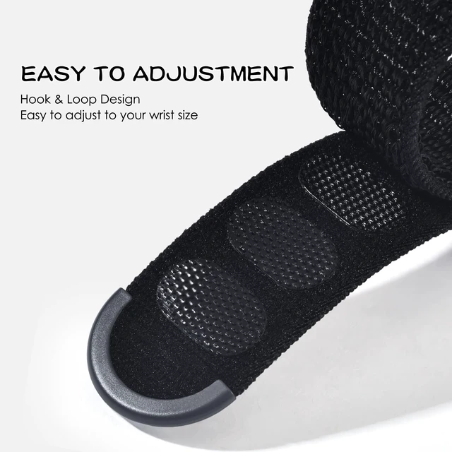 Alt view image 5 of 7 - Nylon Band & Case Compatible with Fitbit Ace LTE, Breathable Braided Wristband Soft Sport Loop Replacement Strap for Google Ace LTE